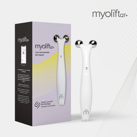Myoliftar+ device and packaging on a white background