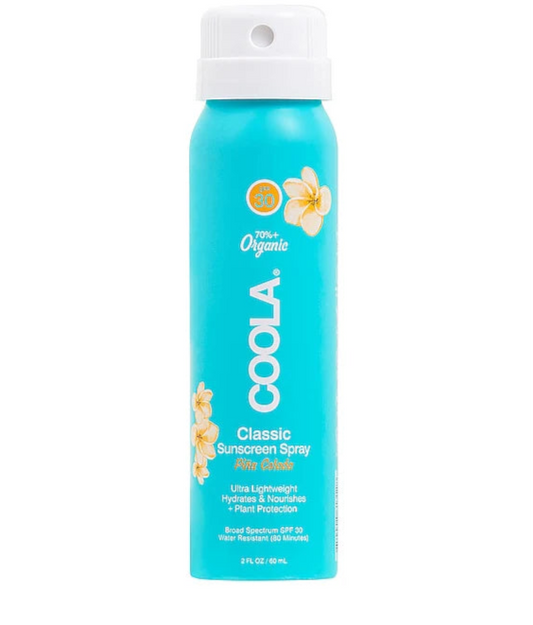 Classic Body Organic Sunscreen Spray SPF 50 - Fragrance Free 2oz Travel Size