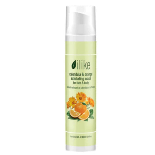 ilike calendula & orange exfoliating wash