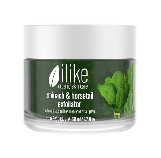 ilike spinach and horsetail exfoliator