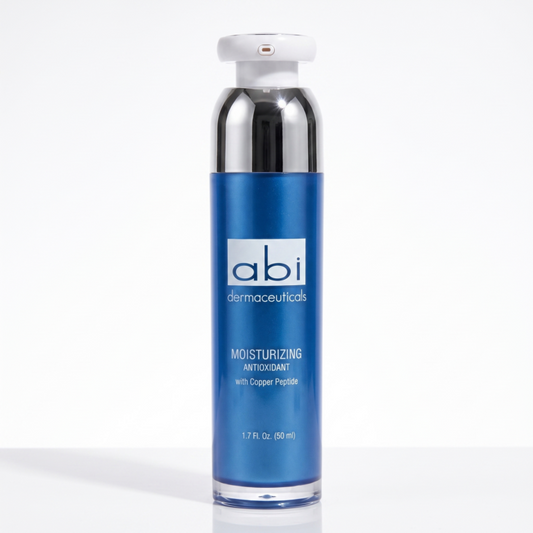 abi dermaceuticals moisturizing antioxident with copper peptides 1.7 fl oz bottle